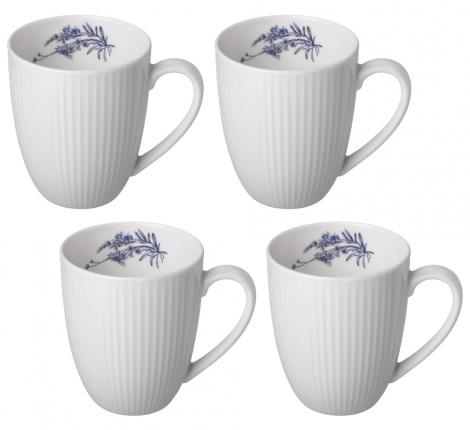 Набор кружек 4 шт. "ROYAL BLUE", 400 мл