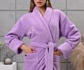 Халат женский трига шалька "AMBIELLA A-1295" лиловый, 2XL