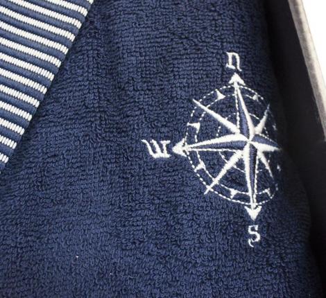 Халат мужской махровый Maison D'or "MARIN" синий, XL(50)/2XL(52)