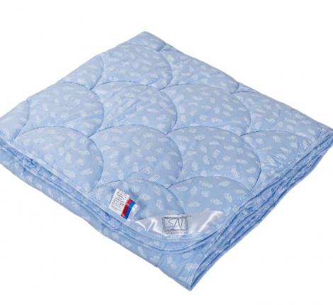 Одеяло легкое "Лебяжий пух" 172х205 (голубой)