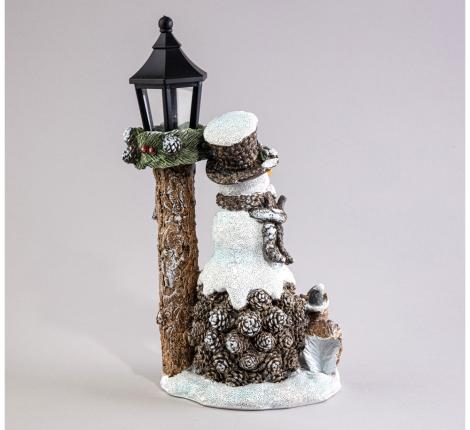 Статуэтка с LED-подсветкой "СНЕГОВИК", 17,5*11,5*30 см