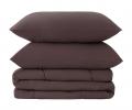 Постельное белье с одеялом "Sofi de Marko" Эльмира (шоколад) Сатин, 1,5 спальный