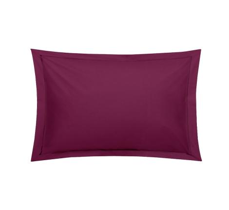 Наволочка "Blanc des Vosges" перкаль 50х70, cyclamen (фиолетово-розовый)