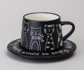Чайный набор "КОТЫ" чёрный