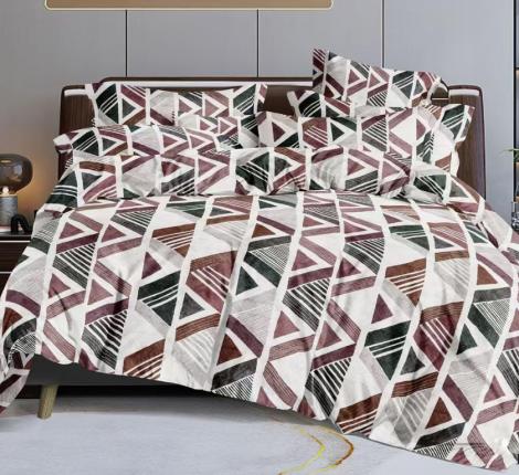 Постельное бельё "Cleo" Art Color 20/162-AC Полисатин, 2 спальный