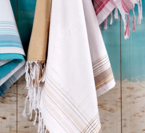 Damla bej (бежевый) полотенце пляжное, 100x180