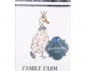 Фартук с пропиткой "FAMILY FARM" 60х70 см, белый