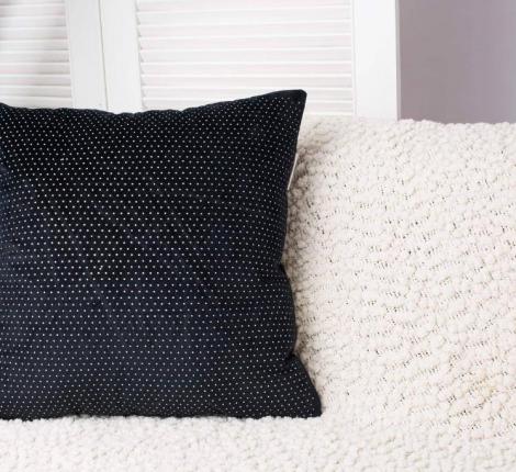 Наволочка декоративная "Sofi de Marko" Мулен Руж (черная) Велюр, 45х45 