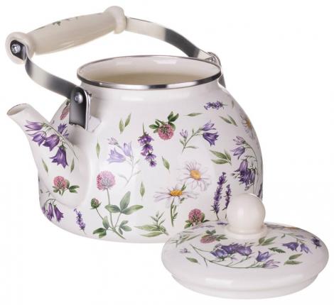 Чайник эмалированный "FLOWER STORY", 2,6 л