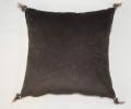 Наволочка декоративная "Sofi de Marko" Жасмин (шоколад) Велюр, 45х45 