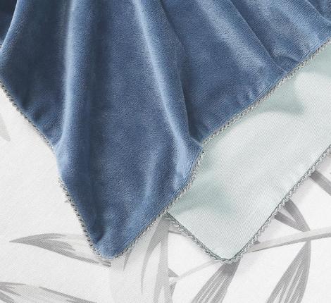 Постельное белье с одеялом "Kazanov.A." Барбадос (деним) Велюр/Egypt Cotton, Евро