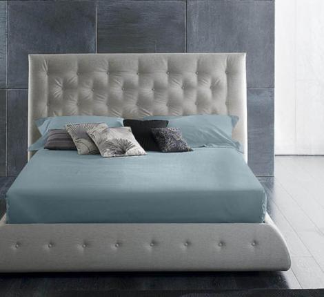 Простыня на резинке "Primavelle" Сатин ДеЛюкс 90х200, Деним