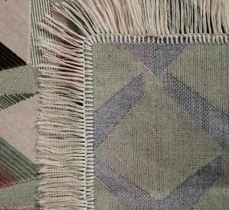 Покрывало шпигель большой "Karteks" на диван 160х220 АБСТРАКЦИЯ, перламутровый  