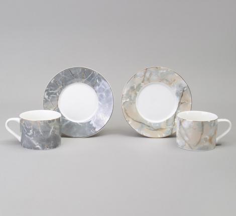 Чайный набор "TOP STYLE" 165-565 на 2 персоны, 4 предмета (250 мл)