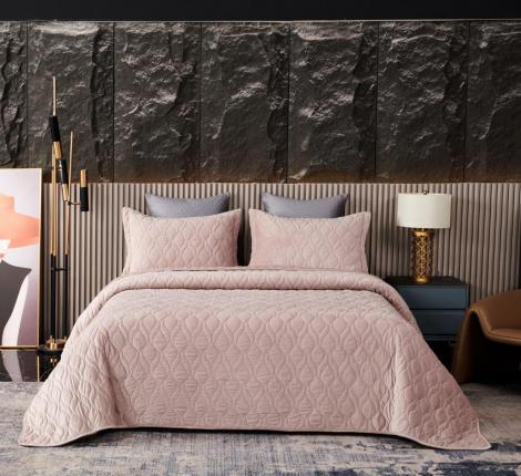 Покрывало "Sofi de Marko" Нобилис (пепел роза) Велюр, 240х260