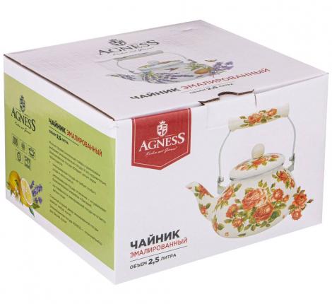 Чайник эмалированный "КОРЕЙСКАЯ РОЗА", 2,5 л