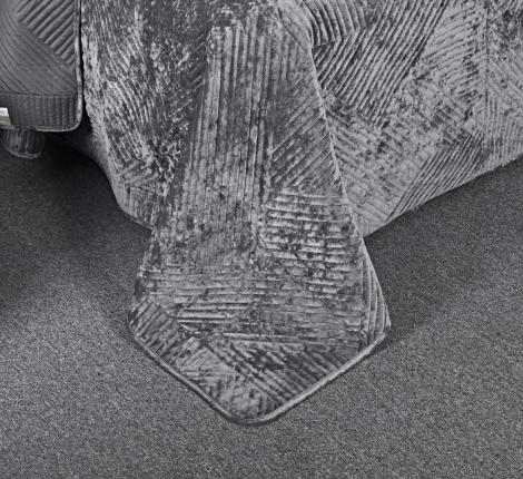 Покрывало "Sofi de Marko" Патрисия (серая 1) Велюр, 240х260