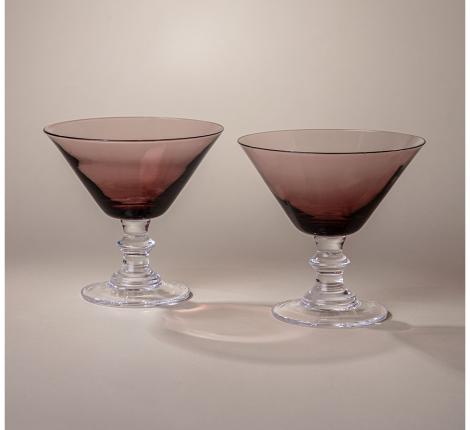 Набор бокалов для мартини 2 штуки "MIRAGE" PURPLE, 280 мл