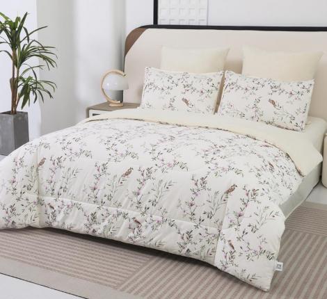 Постельное белье с одеялом "Sofi de Marko" Роберто №5 Велюр/Сатин, Семейный