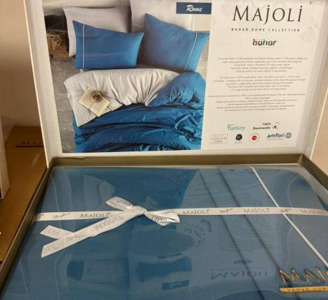 Постельное бельё "MAJOLİ" Double Face ROME Ранфорс, 1,5 спальный