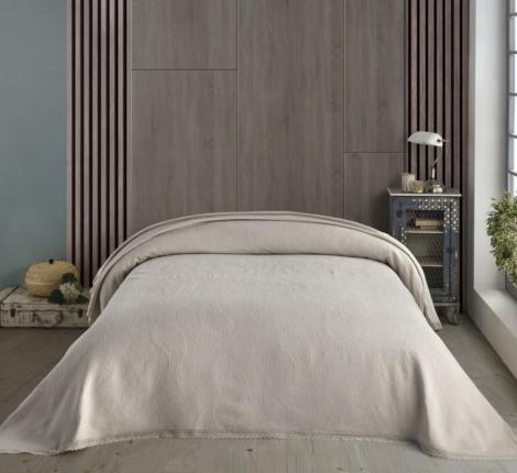 Покрывало хлопковое "IRYA" SOFIYA бежевый, 240х260 (50х70-2шт.)