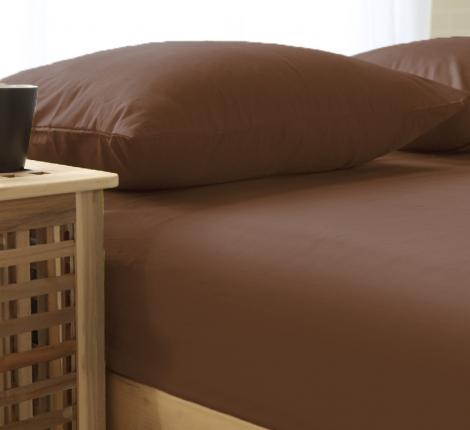 Простыня сатин SOHO collection (шоколадный), 240х260