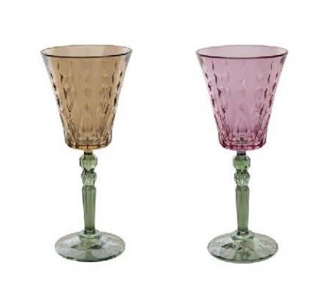 Набор бокалов для вина 6 штук "MISTRAL" хрустальное стекло,  высота 21 см