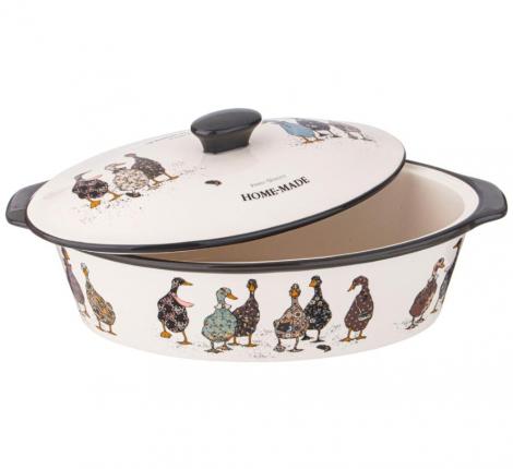 Форма для запекания овальная с крышкой "FAMILY FARM", 3,2 л