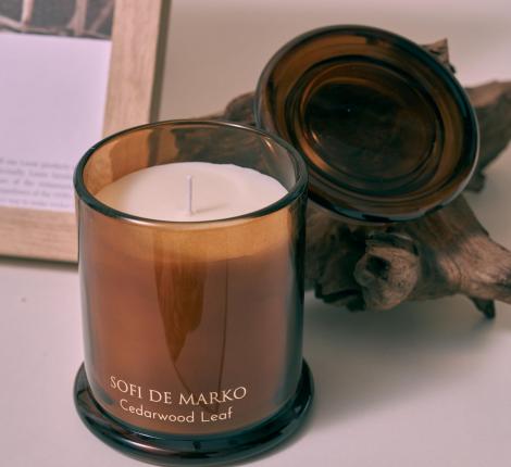 Ароматическая свеча "Sofi de Marko" Cedarwood Leaf, 250 грамм