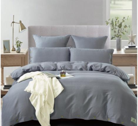 Постельное бельё "KARTEKS" VH-05 вареный жаккард на пуговицах, 1.5 спальный