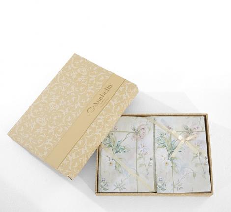 Постельное белье "Asabella" 2337-6 Сатин, Евро