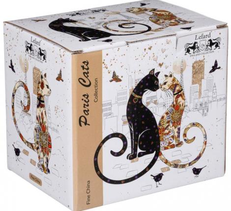 Чайник стеклянный с ситом "ПАРИЖСКИЕ КОТЫ", 400 мл