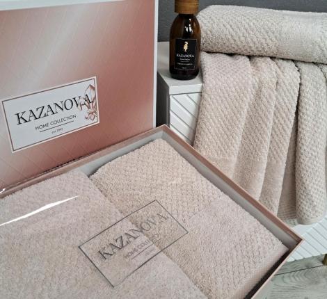 Комплект махровых полотенец "Kazanov.A." Gabriel (крем), 50х90+70х140