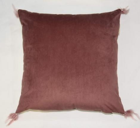Наволочка декоративная "Sofi de Marko" Жасмин (пепел роза) Велюр, 45х45 