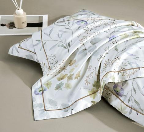 Постельное белье "Asabella" 2181-6 Мако-Сатин, Евро