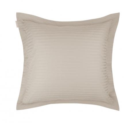 Наволочка "Sofi de Marko" Моне (бежевый) Страйп Сатин, 70х70 с ушками 5см (1 шт.)