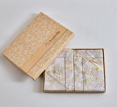 Постельное белье "Asabella" 2305-4S Фланель, 1,5 спальный