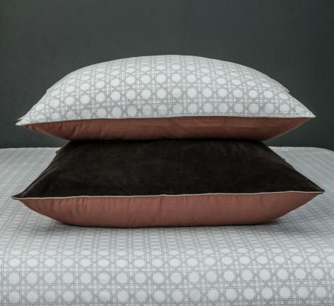 Постельное белье с одеялом "Kazanov.A." Линари (трюфель жемчуг) Велюр/Egypt Cotton,  Евро