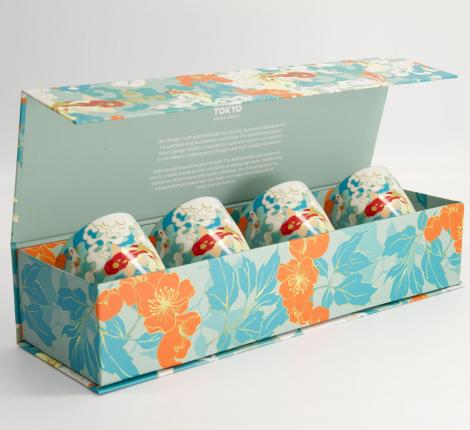 Набор кружек 4 шт. "Kawaii Hokusai" TD-22121, 170 мл