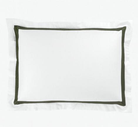 Наволочка с широкой отделкой "ALPINE PINE GREEN ALLURE GRASS" Мако-Сатин, 50х70 (2шт)