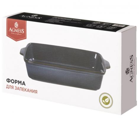 Форма для запекания "AGNESS" REACTIVE BLUE, 1800 мл