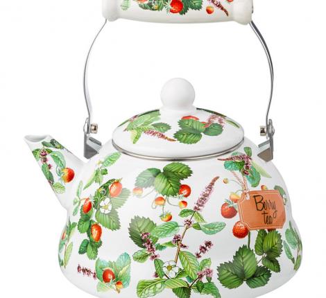 Чайник эмалированный "ФРУКТОВАЯ КОРЗИНА" 934-567, 3 л