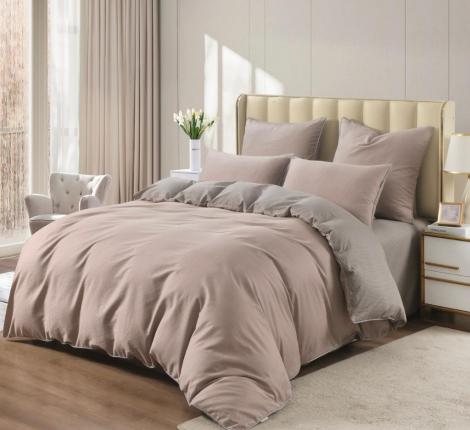 Постельное белье "Sofi de Marko" Бонни (бежевый) Сатин, Семейный