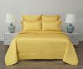 Постельное белье с одеялом "Sofi de Marko" Premium Mako (горчичный) Сатин ДеЛюкс, Евро