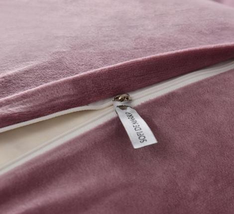 Постельное белье с одеялом "Sofi de Marko" Энрике (лиловый-м) Велюр, Семейный
