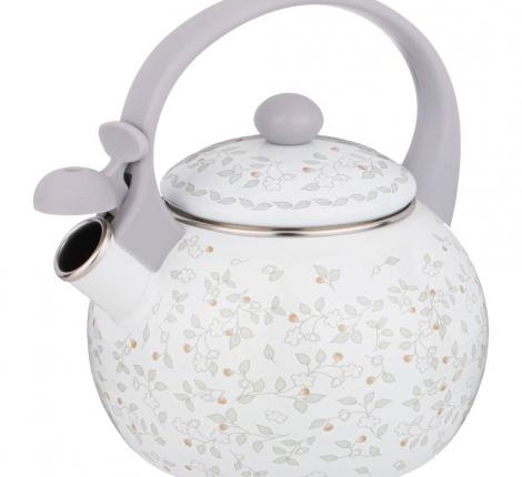 Чайник эмалированный со свистком "ВИВЬЕН", 2,2 л