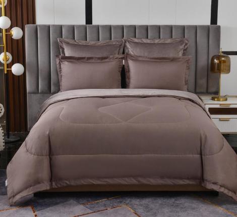 Постельное белье с одеялом "Sofi de Marko" Энрике (кофе) Велюр, 1,5 спальный