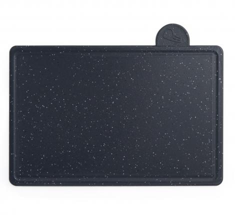 Набор кухонных ножей (5 шт.), 4 доски и подставка "AGNESS", чёрно-серый