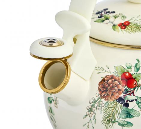 Чайник эмалированный со свистком "CELEBRATION", 2,2 л