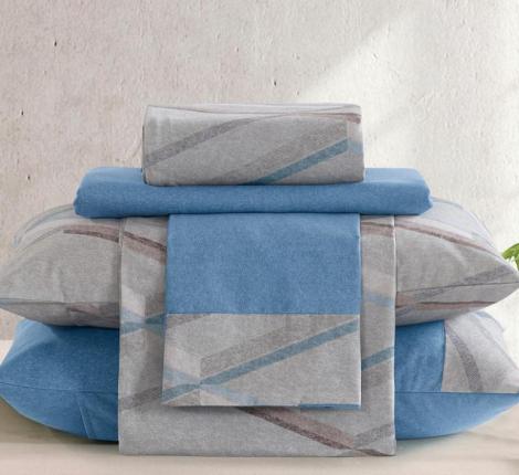 Постельное бельё "KARTEKS" жаккардовый сатин АКВАРЕЛЬ CVP 05, 2 спальный